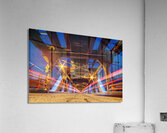 Highlevel Bridge Light Trails 1  Acrylic Print
