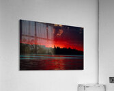 Blood Red Sunset at Skeleton Lake  Acrylic Print