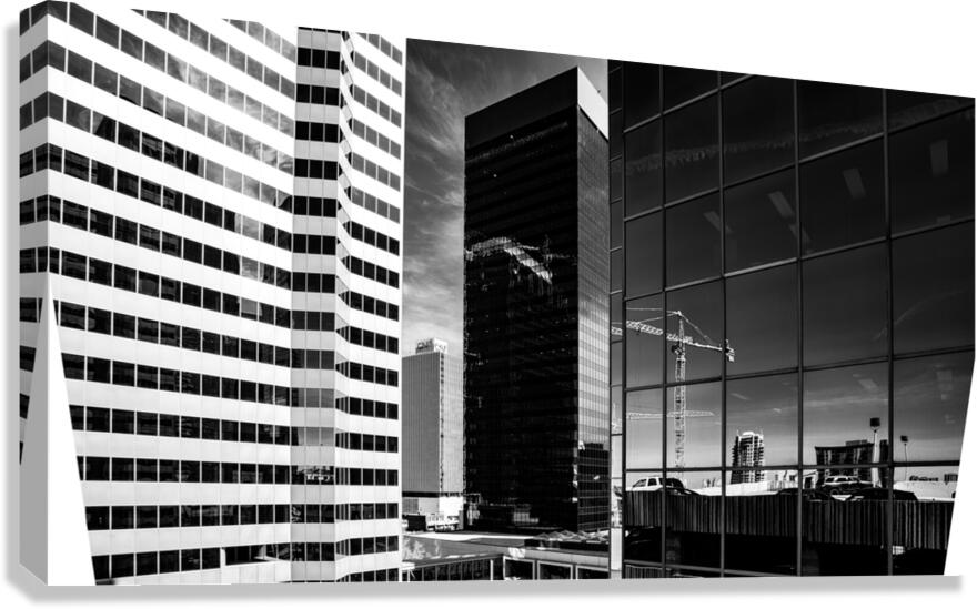 Edmonton High Rises & Construction  Canvas Print