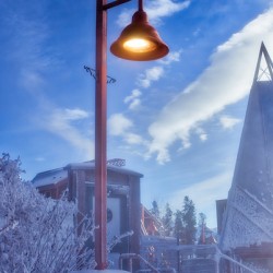 Frosty Lamp Post
