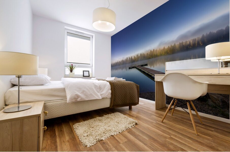 Calm Norbury Lake Mural print